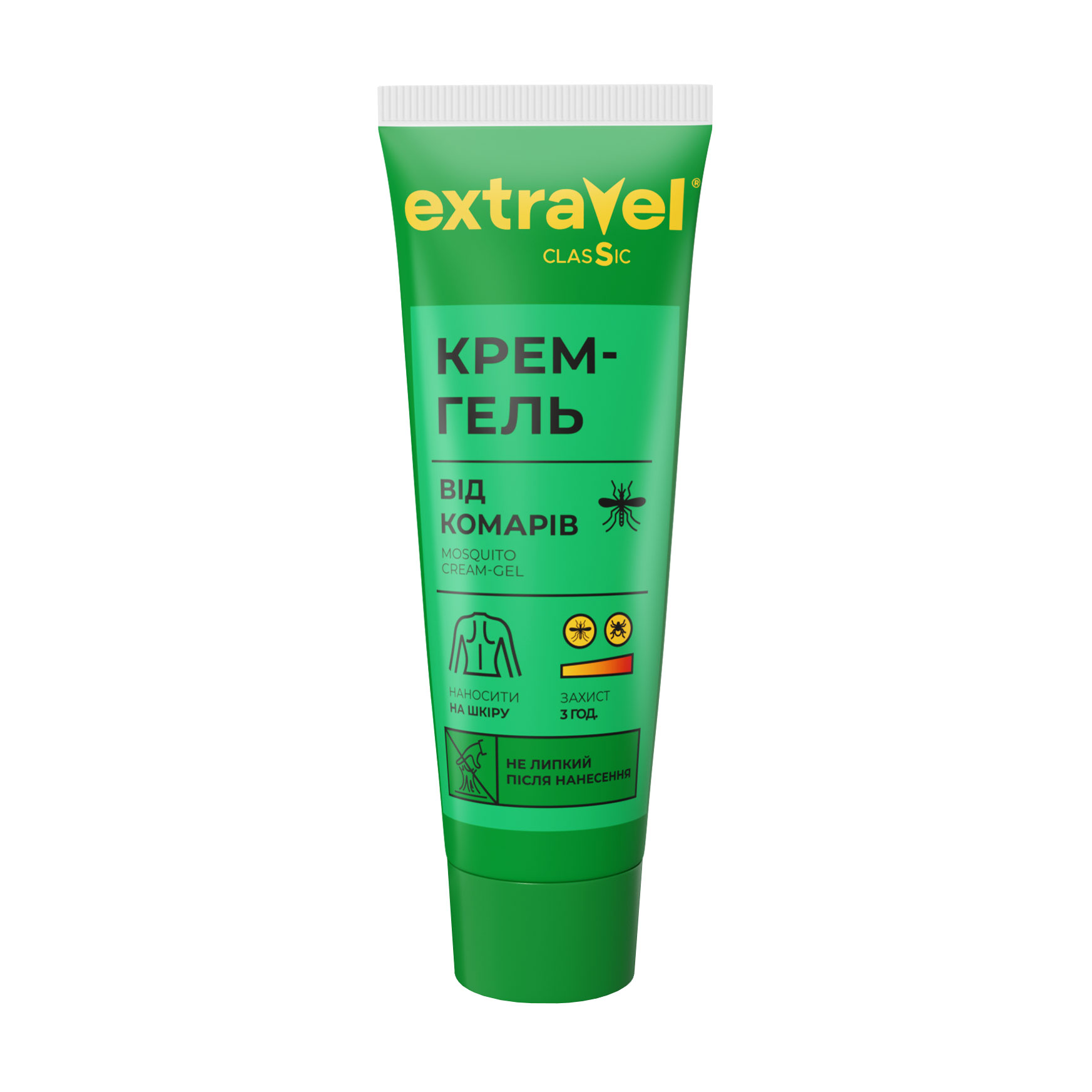Крем-гель від комарів Extravel Classic, 60 мл